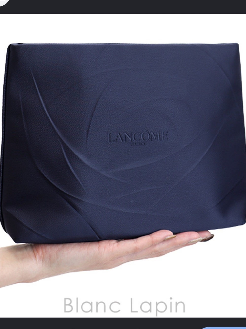 Lancôme Paris Navy Blue Beauty Makeup Bag NEW